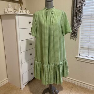 Stine Goya Designer Classic Women Dress in Green